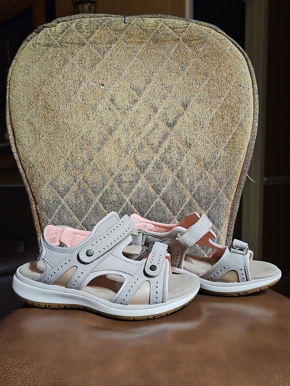SAS Embark Taupe Leather Sport Sandals Shoes